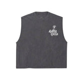 SAINT HILLS - AFTERLIFE CUT SLEEVE T-SHIRT VINTAGE BLACK