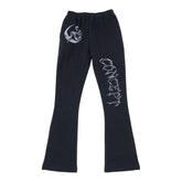 CONCEPT - "Orion Flared" Black Sweatpants
