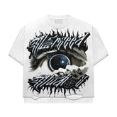 Starseed Studios OPEN UR THIRD EYE DOUBLE LAYER FRENCH BLUE TEE