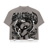 Starseed Studios BIG HEAD ALIEN DOUBLE LAYER TEE