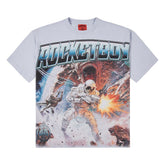 Rocket Boy Watch Your Back Tee (Ice Blue)