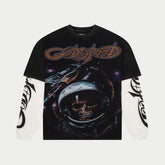 GODSPEED - Space Traveler Layered T-Shirt (Black)