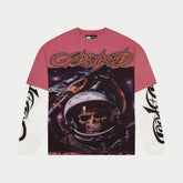 GODSPEED - Space Traveler Layered T-Shirt (Pink)