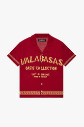 VALABASAS - OASIS" RED BUTTON-DOWN