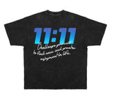 DISMISSED - Manifest 1111 Distressed Box Tee - Black
