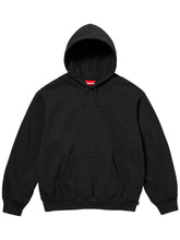Supreme Satin Applique Hooded Sweatshirt (FW24) Black (CJ)