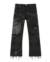 Free Refills - SERVICE GRUNGE CARPENTER PANTS - BLACK