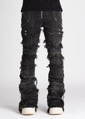GUAPI - Iron Grey Distressed Denim