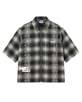 FREE REFILLS- STUDDED SHADOW PLAID ZIP - BLACK