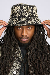 PHEELINGS - CHAMPAGNE" EMBROIDERED BUCKET HAT