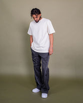 EPTM - NYLON ZIP FLARED PANTS - GREY