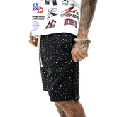 HD - Rhinestones Raw Shorts