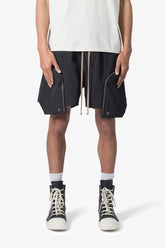 MNML - Front Pocket Geo Shorts - Black