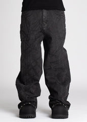 GUAPI - Vintage Grey Piercing Denim