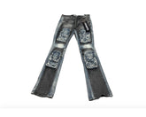VALABASAS - DUAL SOLDIER" DENIM STACKED - BLUE/BLACK