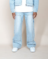 EPTM - DOUBLE KNEE PANTS - DENIM BLUE