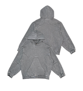 UNKNOWN- Garment-dyed heavyweight hoodie - Grey