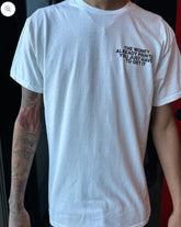 Born Broke Die Rich Print Money White Shirt