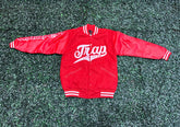 Trap Goin Off Red Letterman Jacket