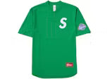 Supreme S Logo Baseball Henley (SS25) Green (CJ)