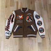 AGENDA VARSITY JACKET - BROWN