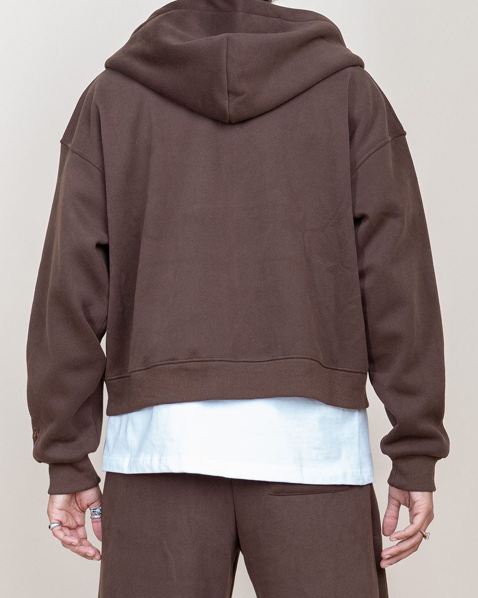 EPTM - PERFECT ZIP UP HOODIE BROWN
