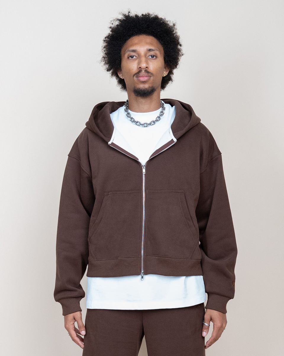 EPTM - PERFECT ZIP UP HOODIE BROWN
