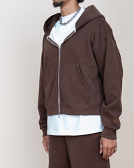 EPTM - PERFECT ZIP UP HOODIE BROWN