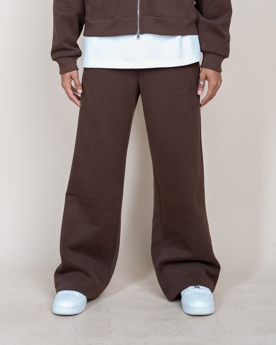 EPTM - PERFECT BAGGY FLEECE PANTS BROWN