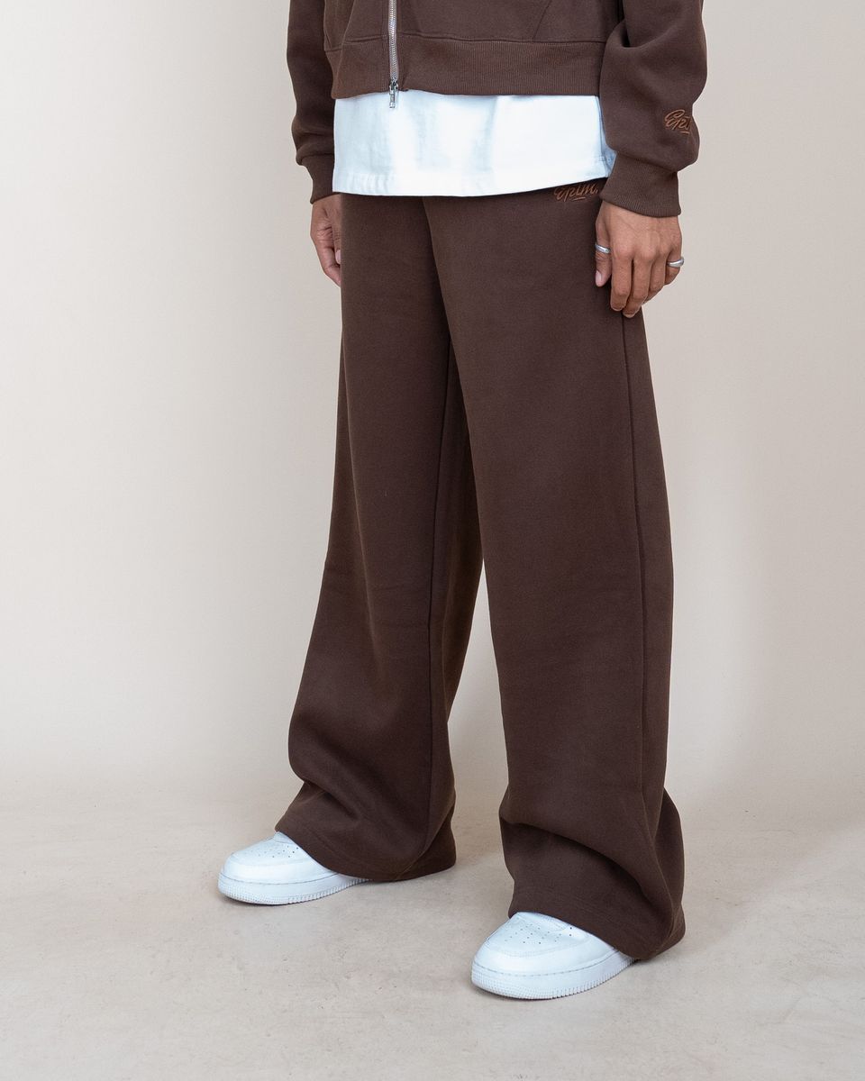 EPTM - PERFECT BAGGY FLEECE PANTS BROWN