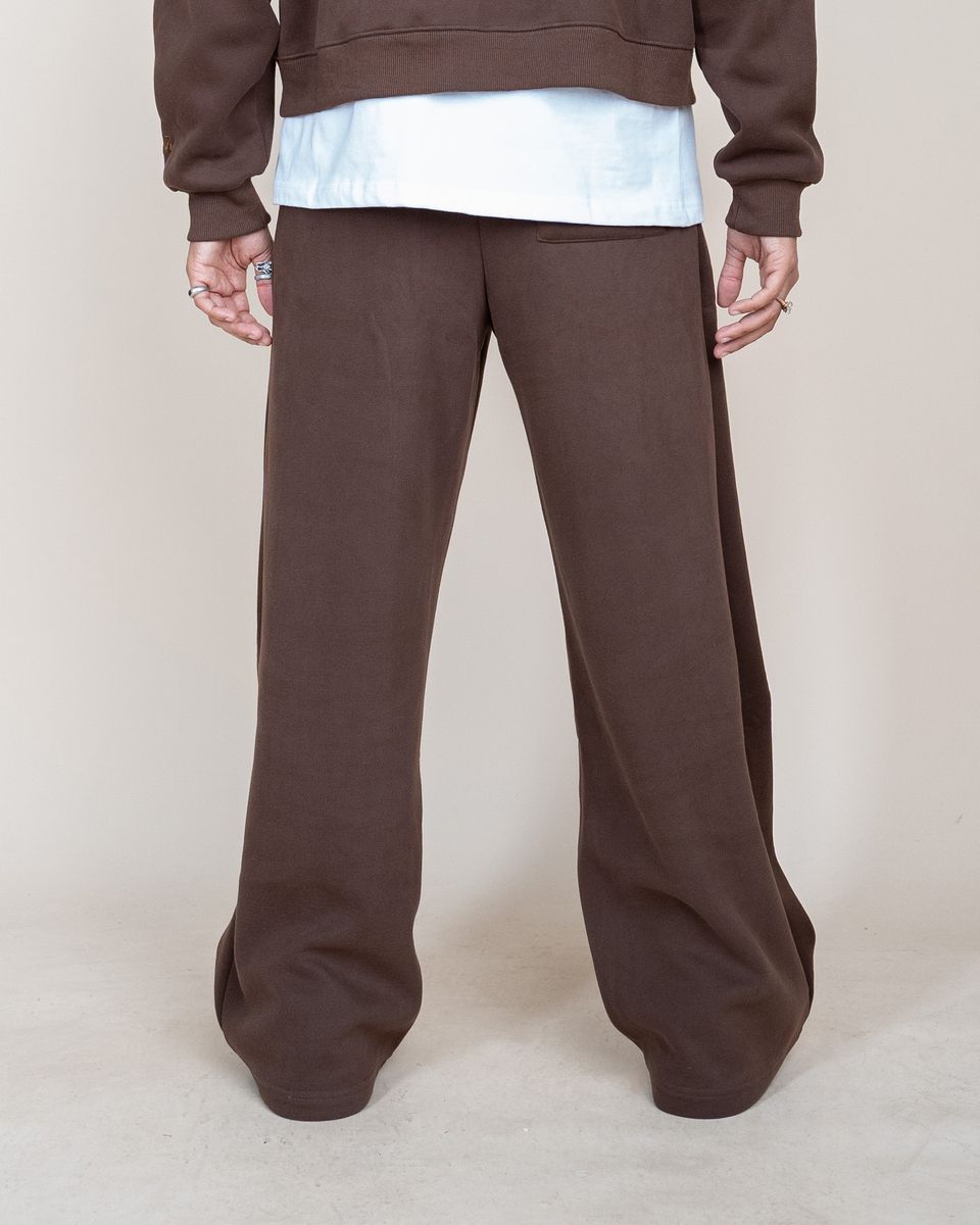 EPTM - PERFECT BAGGY FLEECE PANTS BROWN