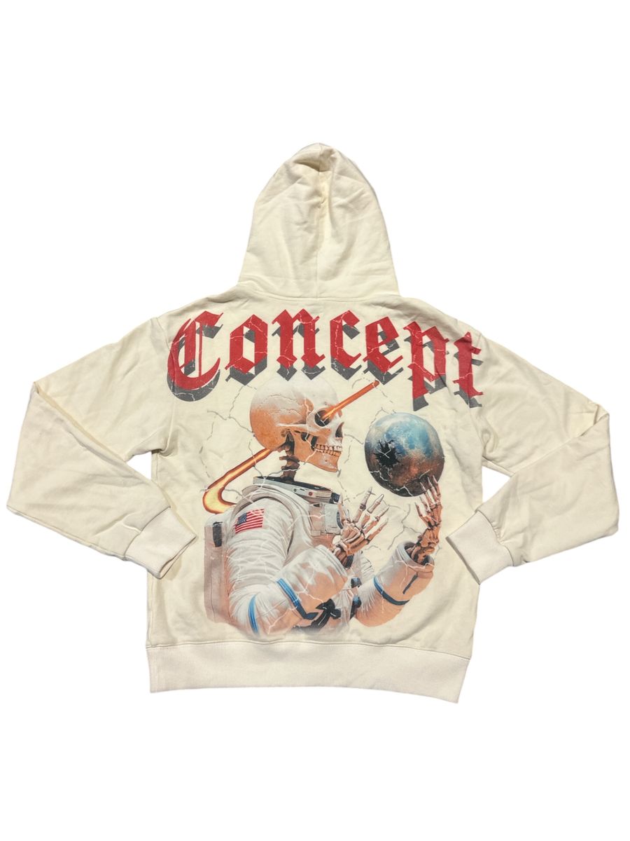 CONCEPT - "Astronaut" Cream Wash Hoodie