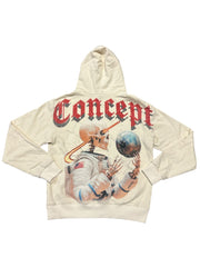 CONCEPT - "Astronaut" Cream Wash Hoodie