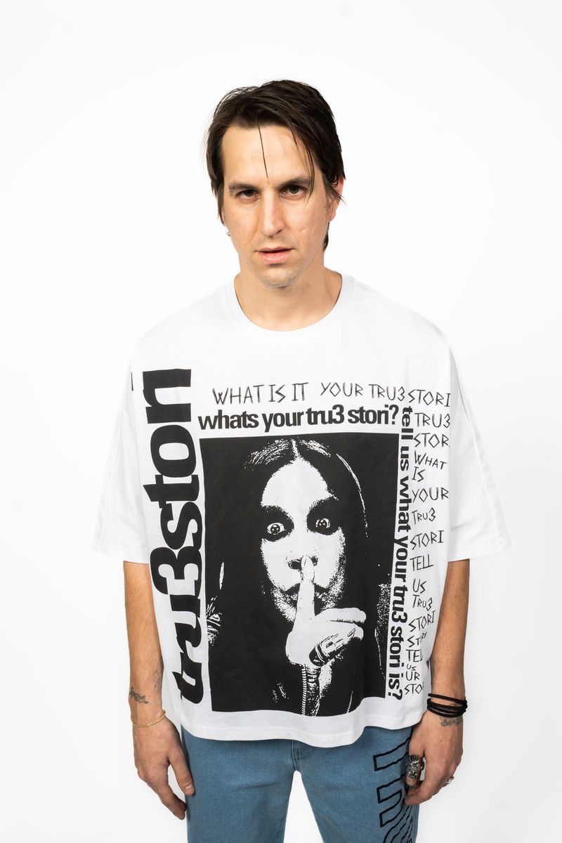 tru3 Ozzy tee white
