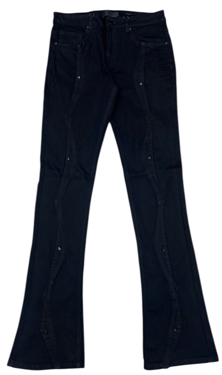 WAIMEA- Stacked Denim JET BLACK