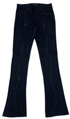 WAIMEA- Stacked Denim JET BLACK