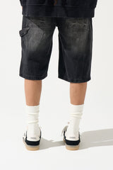 SERENEDE -RAIJIN Denim Shorts Faded Black