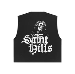 SAINT HILLS - AFTERLIFE CUT SLEEVE T-SHIRT BLACK