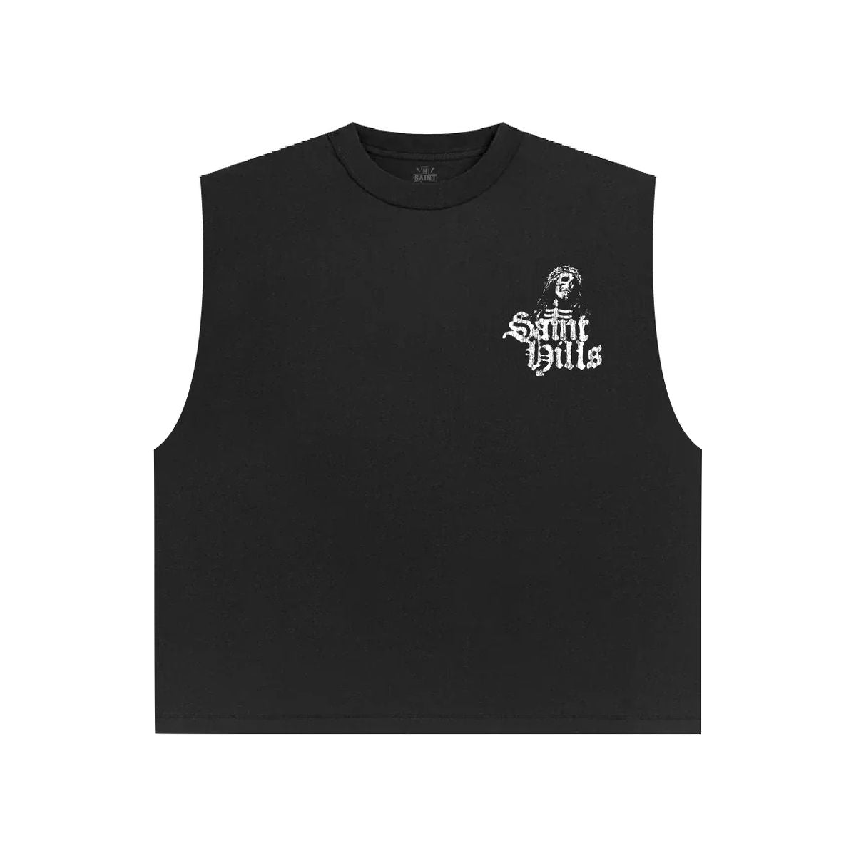 SAINT HILLS - AFTERLIFE CUT SLEEVE T-SHIRT BLACK