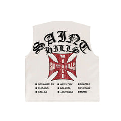 SAINT HILLS - TOUR CUT SLEEVE T-SHIRT VINTAGE WHITE