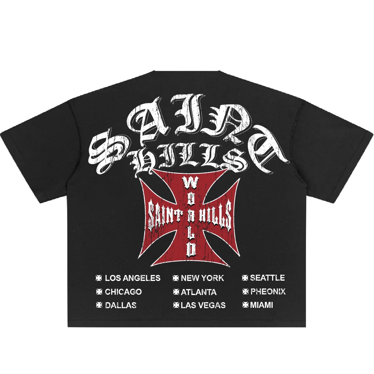 SAINT HILLS - TOUR T-SHIRT BLACK