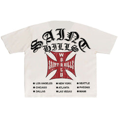 SAINT HILLS - TOUR T-SHIRT VINTAGE WHITE