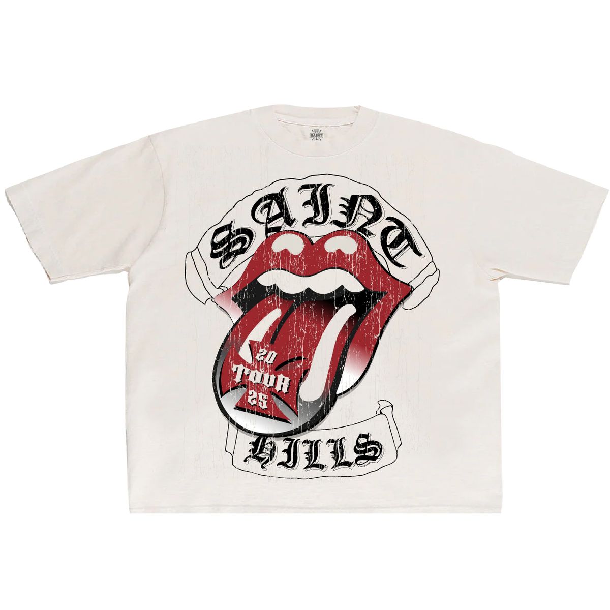 SAINT HILLS - TOUR T-SHIRT VINTAGE WHITE