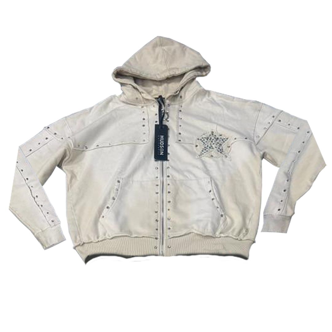 HUDSON- STAR STONES FLEECE OVERSIZED HOODY SAIL