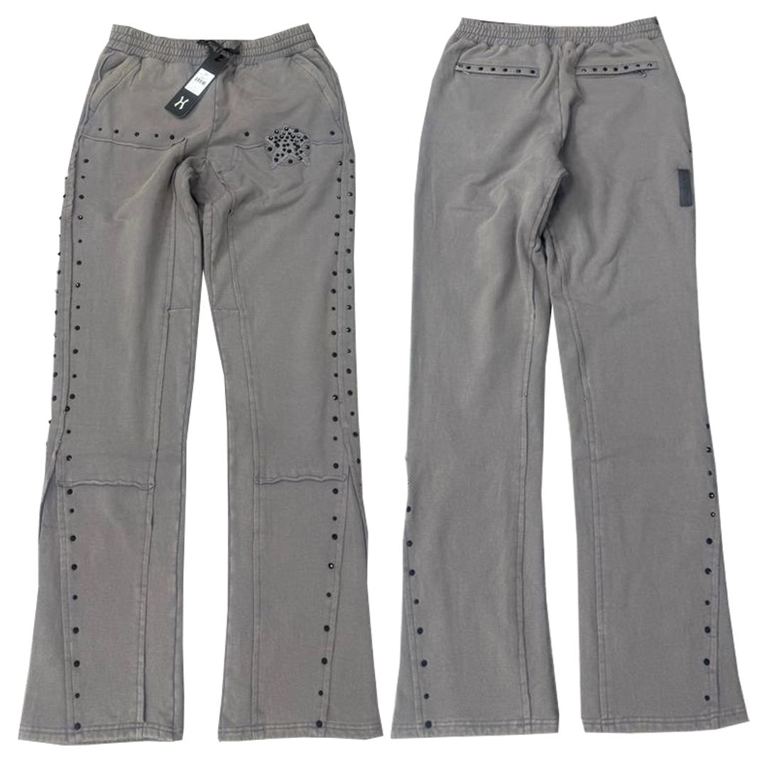 HUDSON- STAR STONE FLEECE FLARE JOGGER GREY