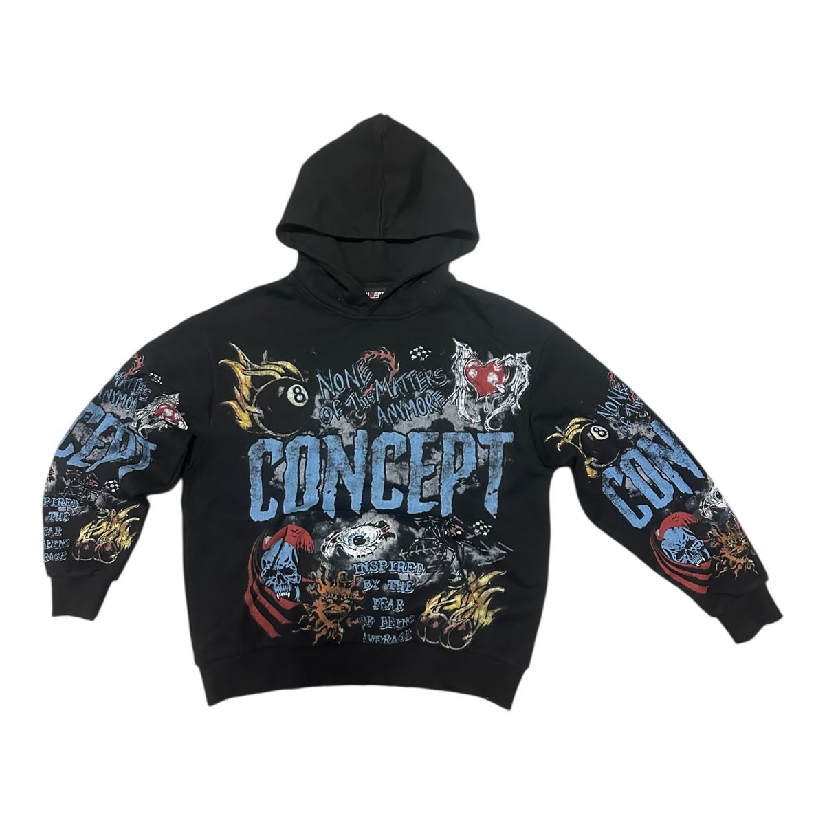 CONCEPT - "Graffiti" Black Hoodie
