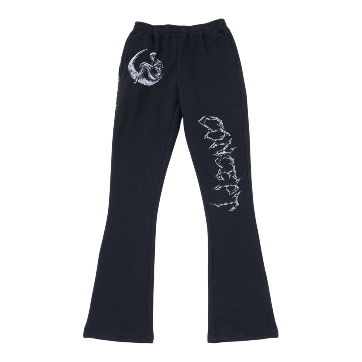 CONCEPT - "Orion Flared" Black Sweatpants