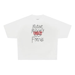 CORRUPT-K9 MAKE MONEY NOT FRIENDS WHITE TEE