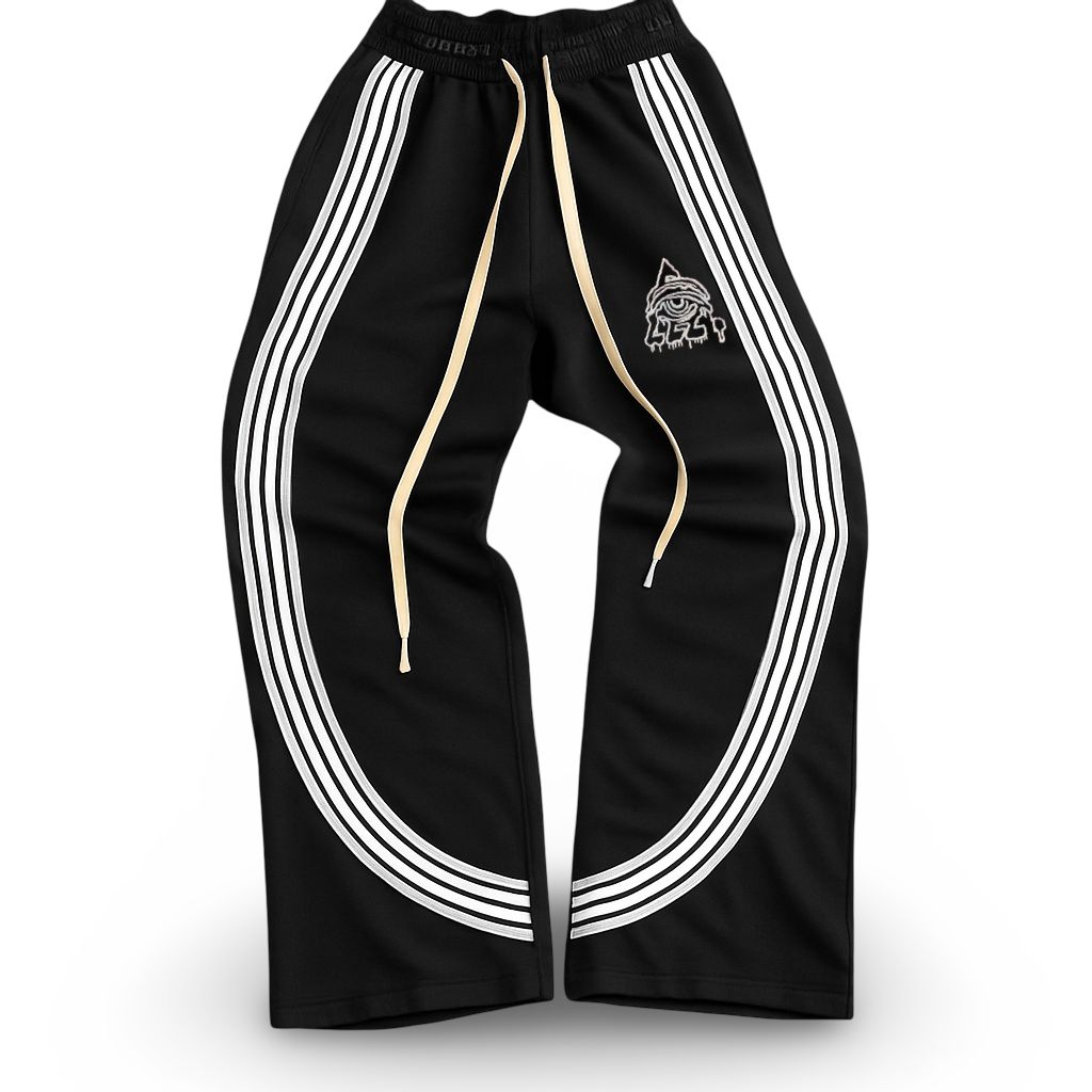 Starseed Studios BLACK / WHITE FRENCH TERRY PANT