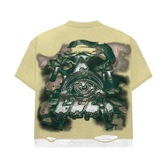 Starseed Studios COSMIC DOWNLOAD DOUBLE LAYER TEE